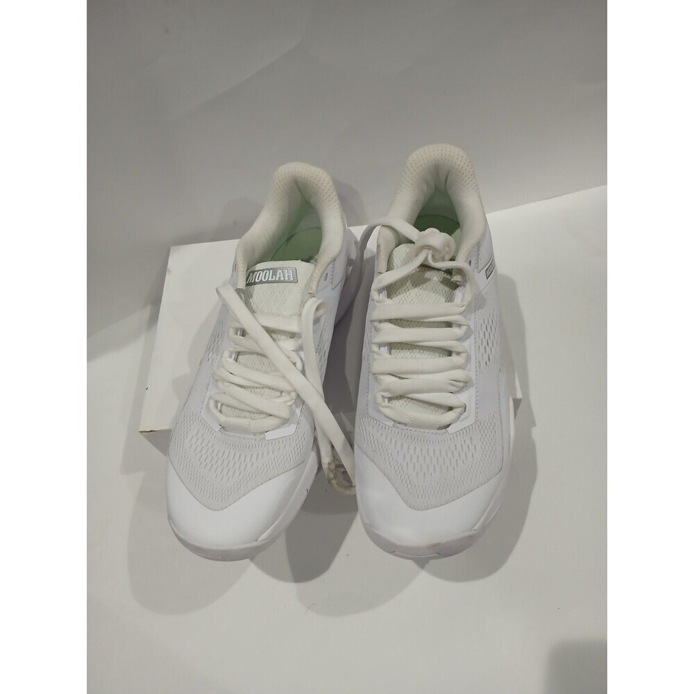 Moolah White Low Top Athletic Sneakers Women’s Size 9.5 Mesh Lace Up Shoes - Picture 3 of 7